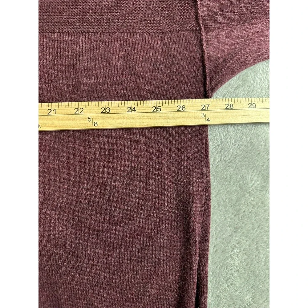 Victoria’s Secret Cashmere Blend Oversized Sweater XL Burgundy Y2K Cozy Soft - Picture 3 of 8